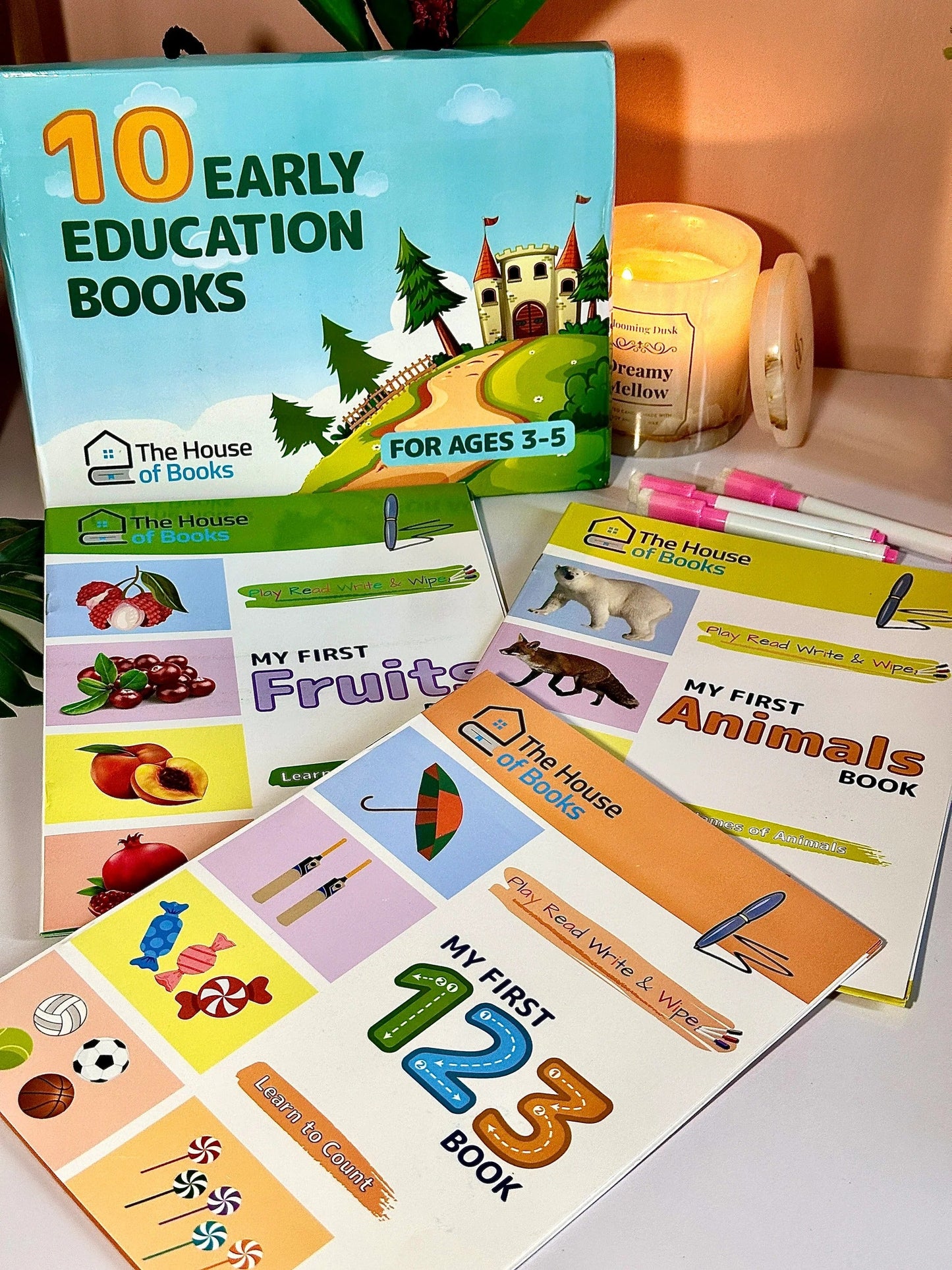 Write & Wipe Children Learning Book Set