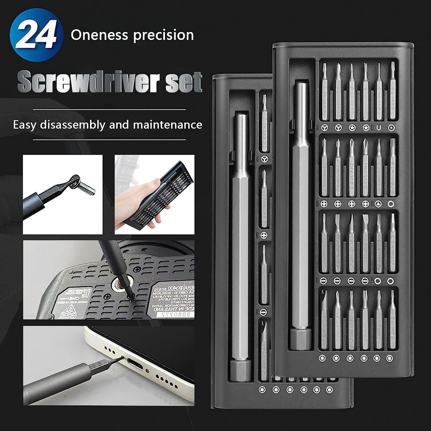 24 In 1 Screwdriver Set, its, Portable Screwdriver Set With Case